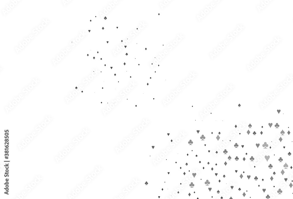 Light Black vector texture with playing cards. Light Black vector texture with playing cards.
