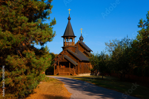 Wooden Orthodox Church in Russia.
