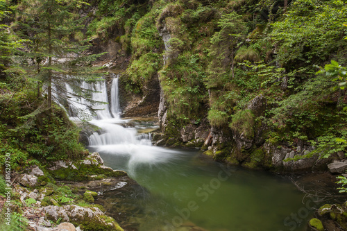 Fototapeta Naklejka Na Ścianę i Meble -  Rottach-Waterfall,  near lake Tegernsee in Upper Bavaria, Germany, Europe,