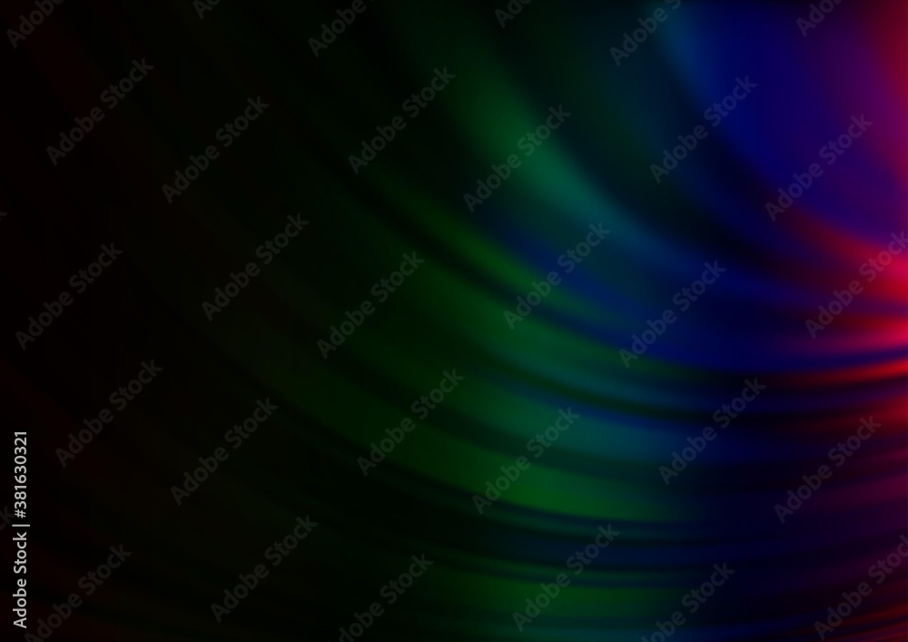 Fototapeta premium Dark Multicolor, Rainbow vector template with bubble shapes. Geometric illustration in marble style with gradient. The elegant pattern for brand book.