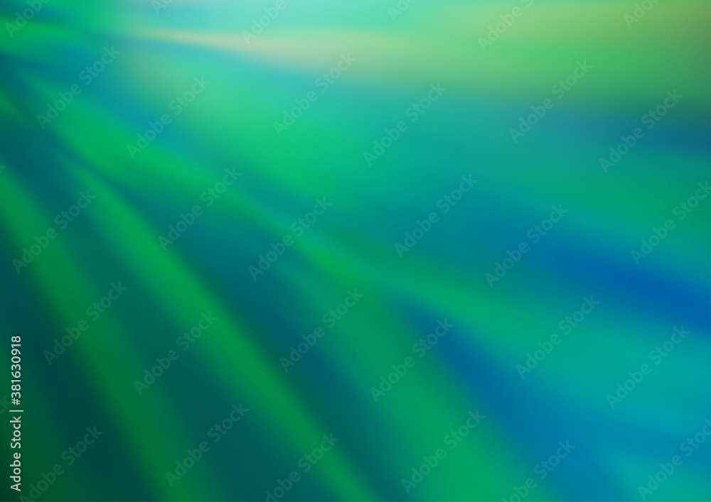 Light Green vector blurred bright pattern. Shining colorful illustration in a Brand new style. Brand new style for your business design.