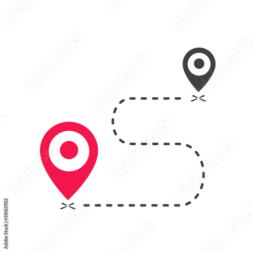 Icons for location and map indication