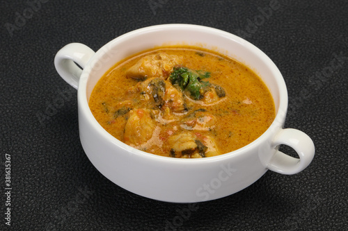 Traditional thai curry chicken soup © Andrei Starostin