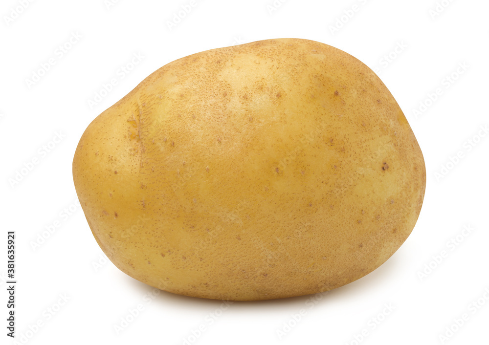 Single,Potato isolated on white background. Single,Potato isolated on white background.