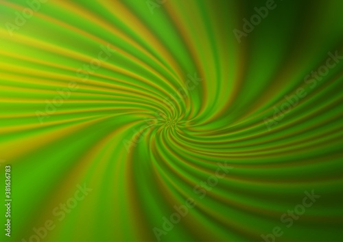 Light Green, Yellow vector blurred shine abstract background. A completely new color illustration in a bokeh style. A completely new design for your business. © Dmitry