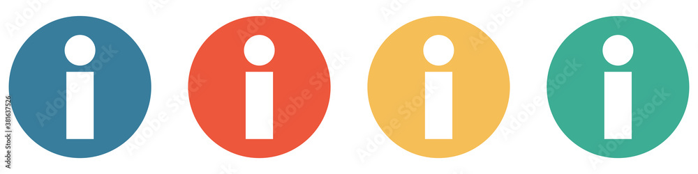 Bunter Banner mit 4 Buttons: Infos, Hilfe, Service Bunter Banner mit 4 Buttons: Infos, Hilfe, Service