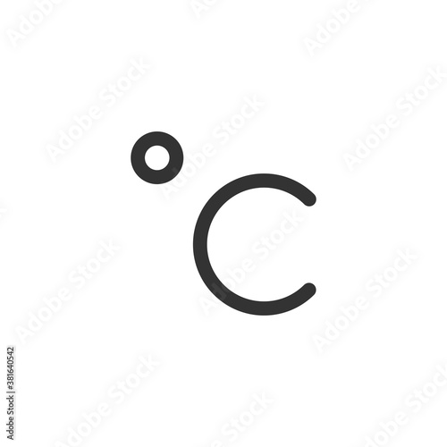Celsius vector icon. Temperature symbol modern, simple, vector, icon for website design, mobile app, ui. Vector Illustration