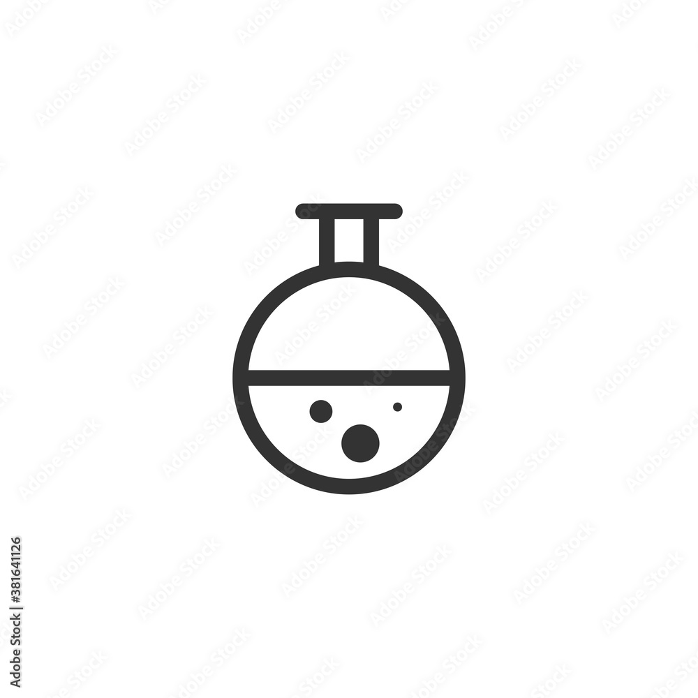 Test tube icon. Flask symbol modern, simple, vector, icon for website design, mobile app, ui. Vector Illustration