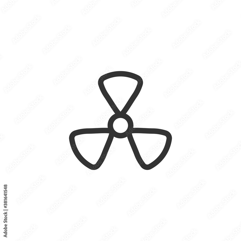 Radiation icon. Nuclear symbol modern, simple, vector, icon for website design, mobile app, ui. Vector Illustration Radiation icon. Nuclear symbol modern, simple, vector, icon for website design, mobile app, ui. Vector Illustration