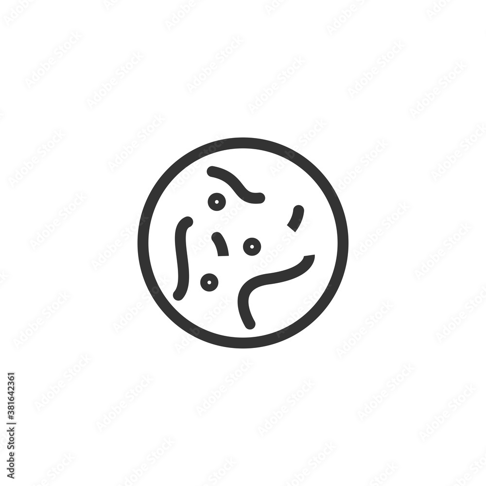 Bacteria icon. Virus symbol modern, simple, vector, icon for website design, mobile app, ui. Vector Illustration Bacteria icon. Virus symbol modern, simple, vector, icon for website design, mobile app, ui. Vector Illustration