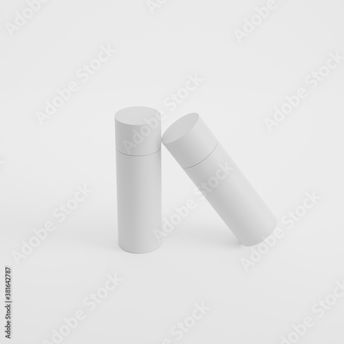 cylindric box packaging product photo mockup- poster / dawing sheet containers 4k