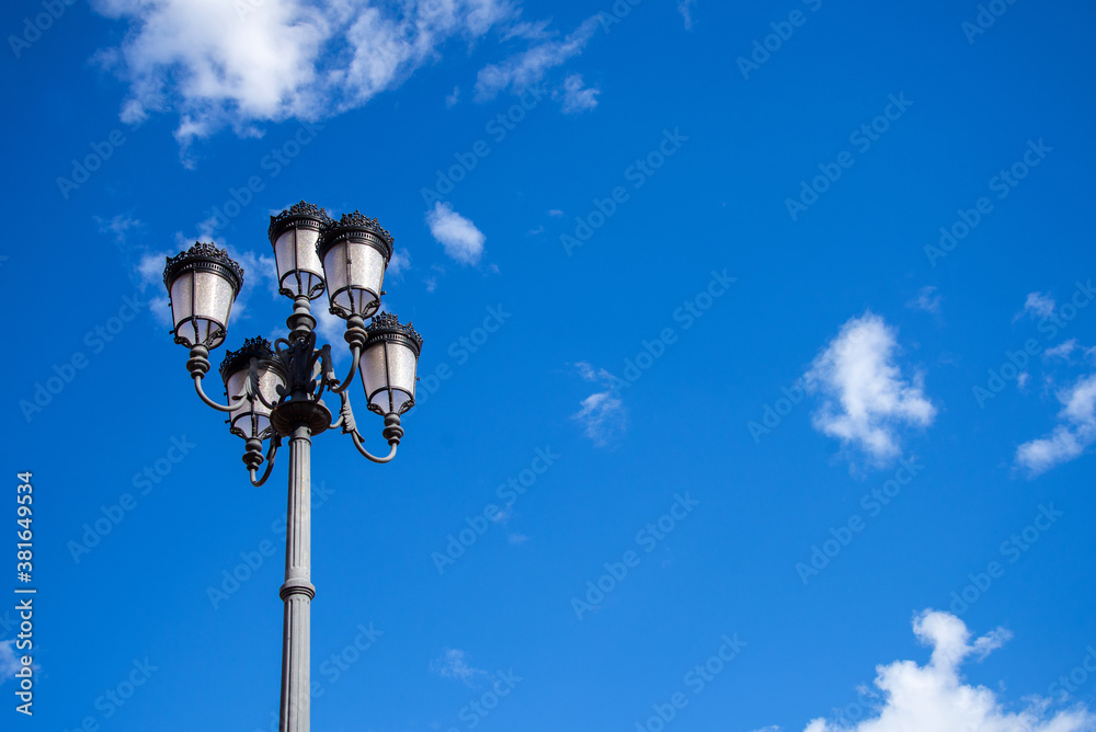 Beautiful street light Photography with blue sky, Day light photography Beautiful street light Photography with blue sky, Day light photography