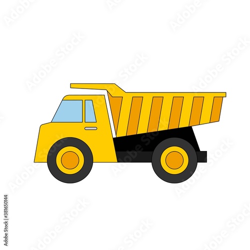 Construction Vehicle Vector Design Illustration