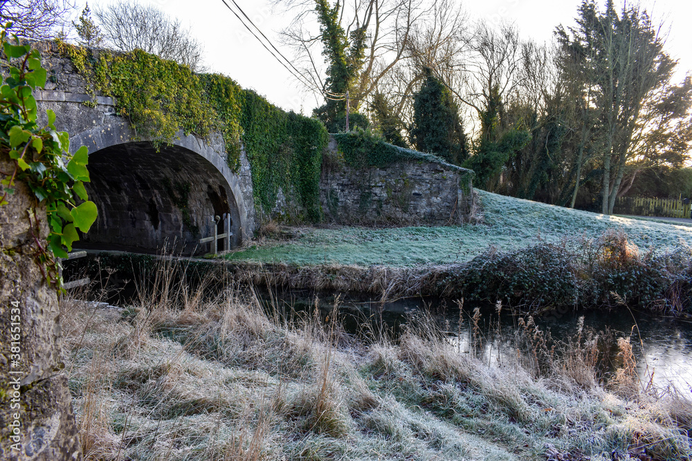 Ancient Stone Bridge in Irish Countryside Ancient Stone Bridge in Irish Countryside