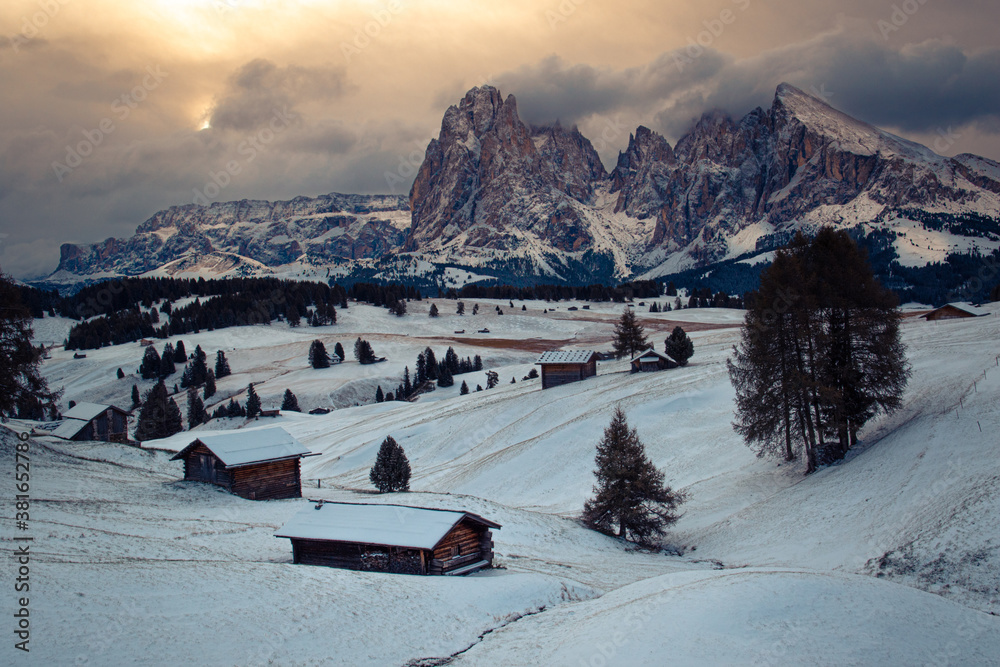 Fototapeta premium Seiser Alm, Dolomiten