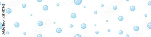 Bubble. Soap texture. Background with sparkling water, abstract wallpaper with effervescent effect. Vector illustration 