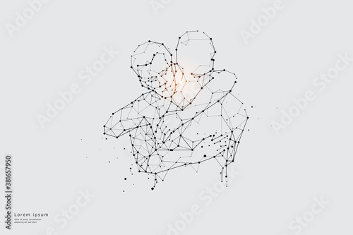 Vector graphic concept of relationship