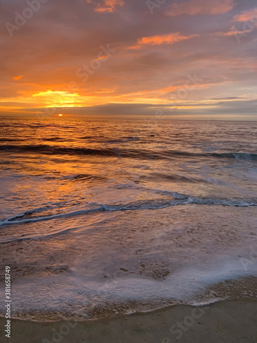 sunset on the beach