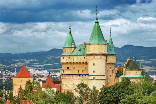 Bojnice castle (1103) UNESCO heritage in beautiful nature of Slovakia