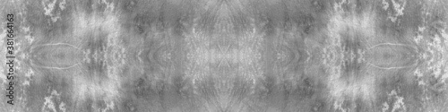 Seamless Gray Dyed Dirty Art Print. Abstract 