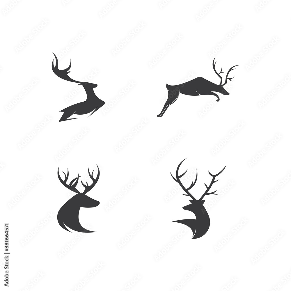 Deer Logo Template vector