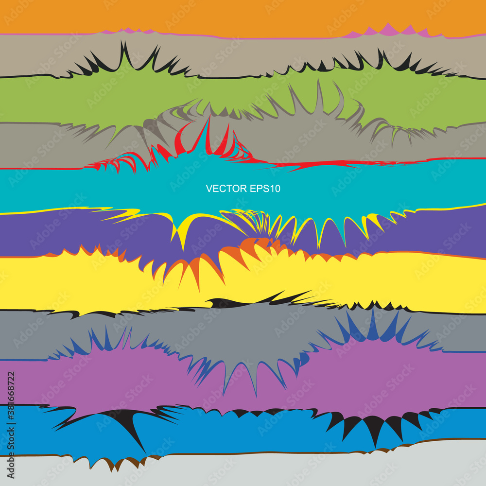 Naklejka premium Abstract pop art background. Artistic colorful paint brush pattern for background. Vector.