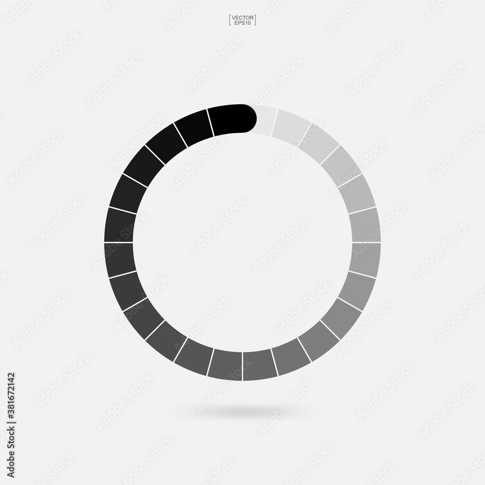 Loading symbol. Abstract spinner icon for web page design. Vector. Loading symbol. Abstract spinner icon for web page design. Vector.