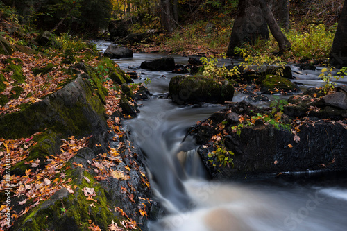 Autumn and fall landscapes from South Eastern Ontario Canada featuring forested hills and lakes with an ethereal atmosphere.  