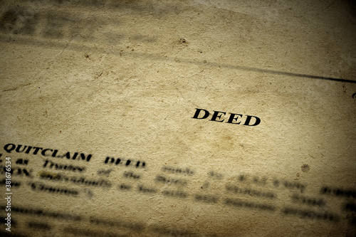 Deed for Real Estate Transfer or Transaction Contract