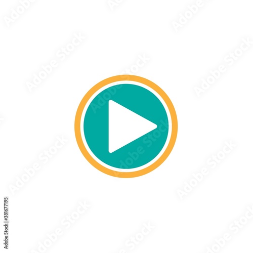 Play icons in circle. Film or Media icon flat. button. pictogram isolated on white background. Free Download Play icons in circle. Film or Media icon flat. button. pictogram isolated on white background. - GFXLoad