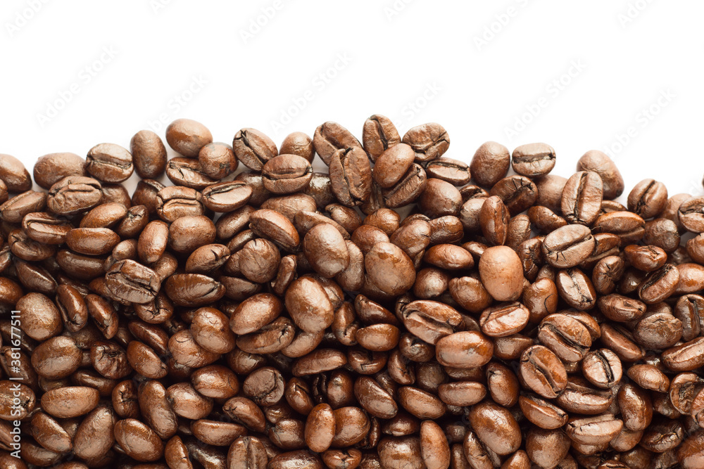 Fototapeta premium Coffee bean on white background