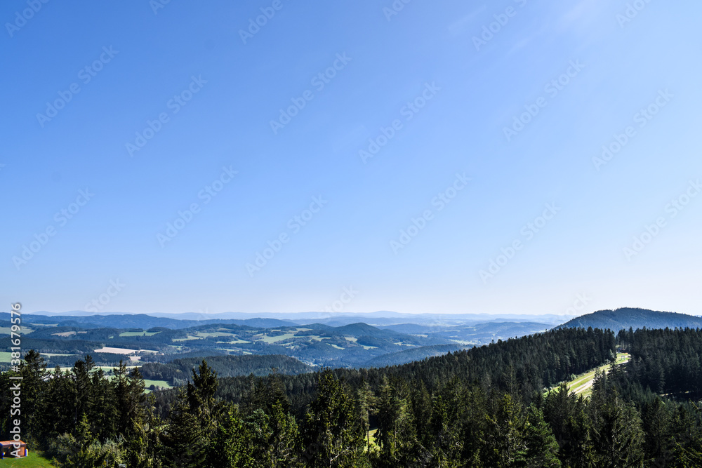 View over the mountains in the Czech Republic, Lipno lake View over the mountains in the Czech Republic, Lipno lake