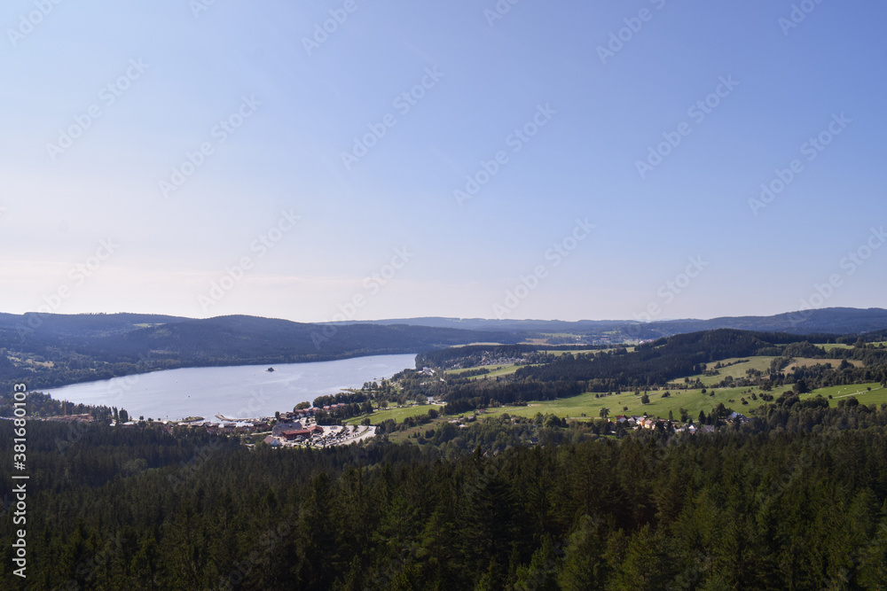 View over the Lipno lake in the Czech Republic