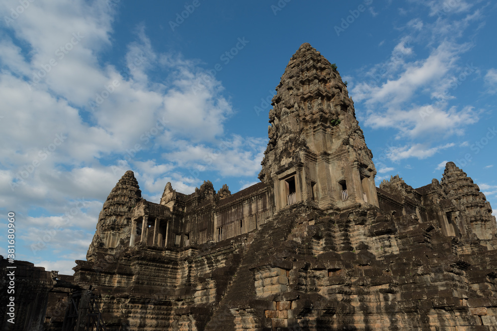 The central tower of Angkor Wat symbolizes the sacred mountain, Mount Meru, Siem Reap, Cambodia.