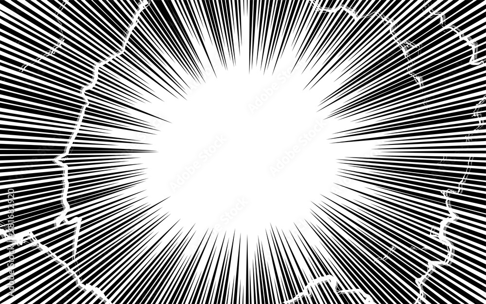 漫画風背景素材 集中線と稲妻の効果 Stock ベクター Adobe Stock 漫画風背景素材 集中線と稲妻の効果 Stock ベクター Adobe Stock