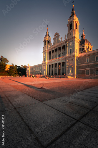Almudena Cathedral in Madrid, Spain.
