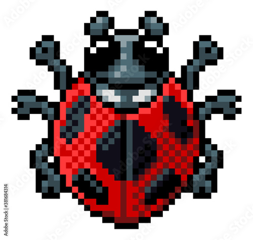 A ladybug or ladybird bug i...