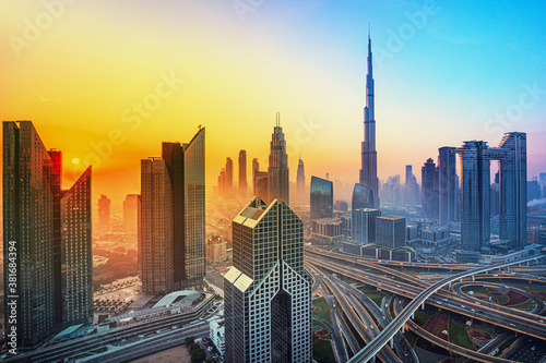 Dubai city - amazing city center skyline with luxury skyscrapers, United Arab Emirates © Rastislav Sedlak SK