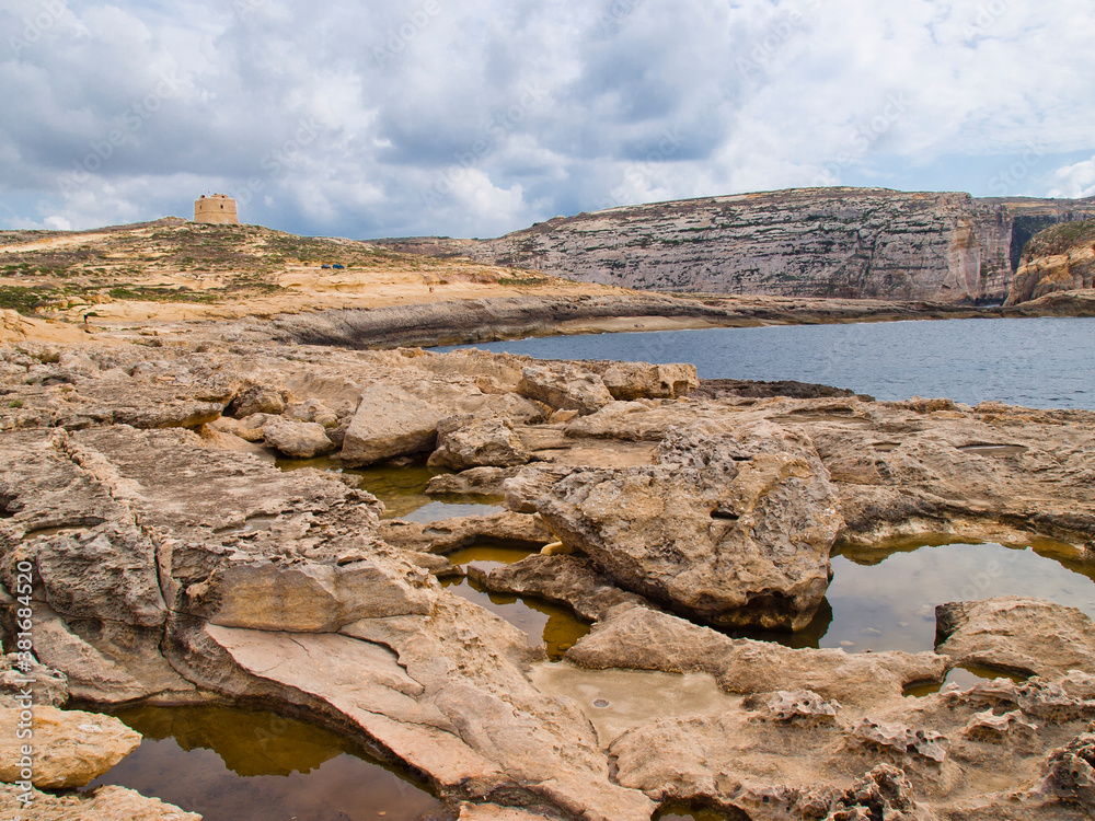 Dwejra Bay in Gozo, Malta