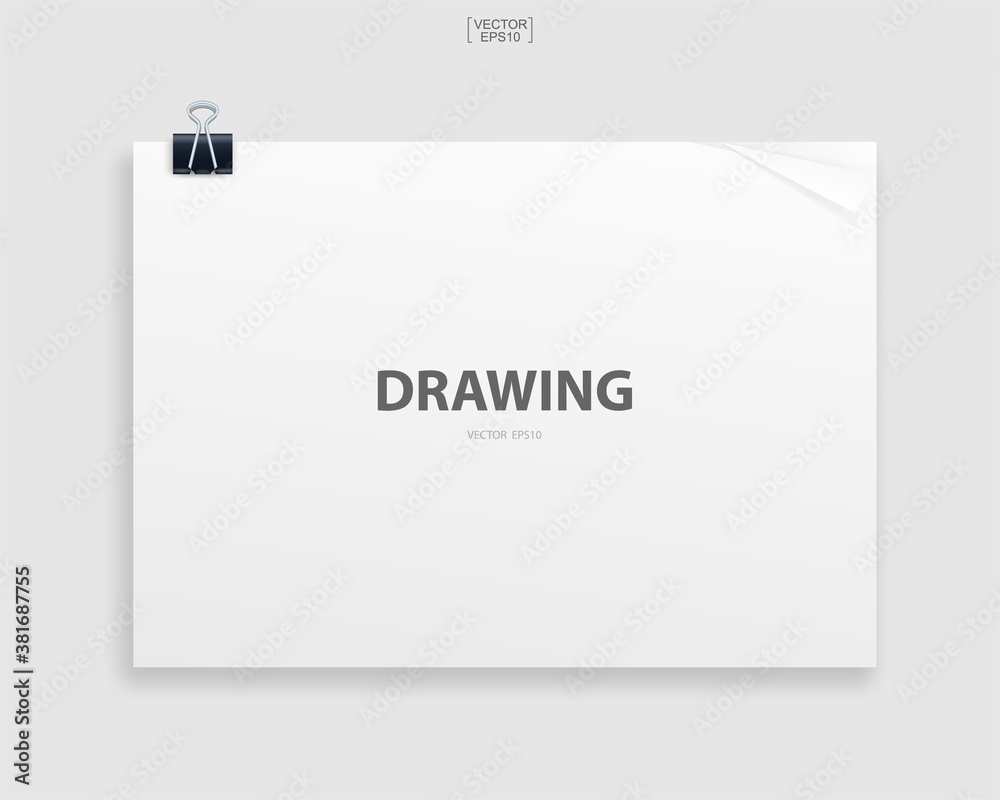 Book binder with empty cover for background. Template design (mock up) for catalogue, portfolio, page presentation. Vector illustration. Book binder with empty cover for background. Template design (mock up) for catalogue, portfolio, page presentation. Vector illustration.