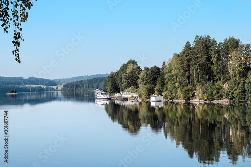 View over the Lipno lake in the Czech Republic