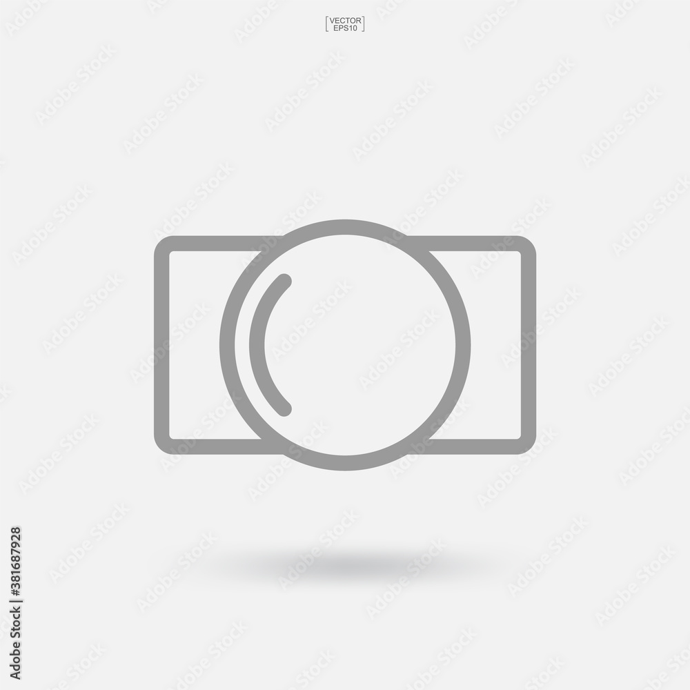 Camera sign and symbol. Photo icon or image icon. Vector. Camera sign and symbol. Photo icon or image icon. Vector.