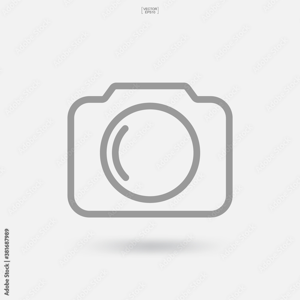 Camera sign and symbol. Photo icon or image icon. Vector. Camera sign and symbol. Photo icon or image icon. Vector.