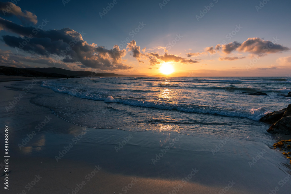 sunset at the beach