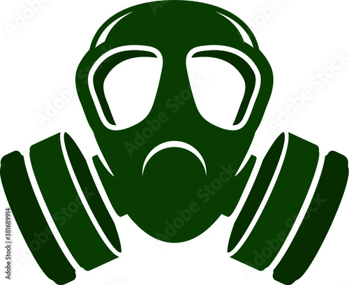 Vector illustration of the military gas mask