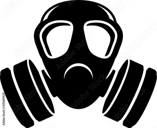 Vector illustration of the military gas mask