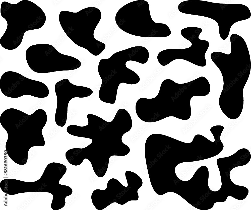 Vector illustration of the cow spots pattern Vector illustration of the cow spots pattern
