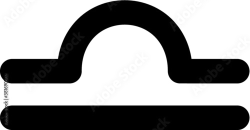 Vector illustration of the libra zodiac sign