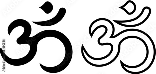 Vector illustration of the Om sign