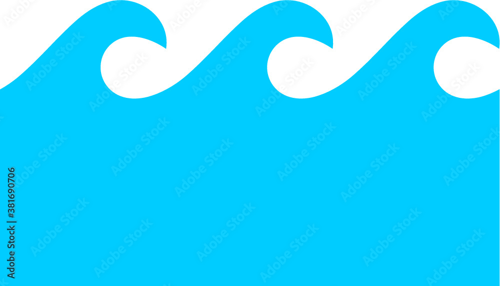Vector illustration of the waves Vector illustration of the waves
